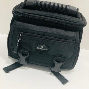 NWOT‎ Samsonite Black Camera Case Bag Padded 5 Pockets 8 x 5 x 5.5 Straps